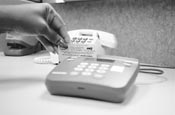 an EBT card being scaned